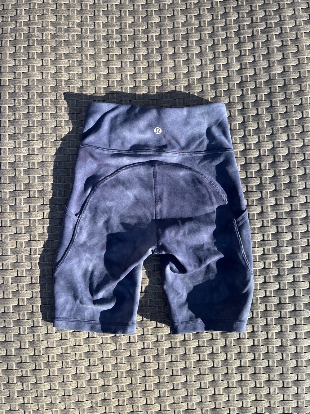 Lululemon Athletic Bike Shorts – Navy Blue Diamond Dye